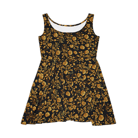 Top Modesty Femme Elegante Women's Skater Dress (black)