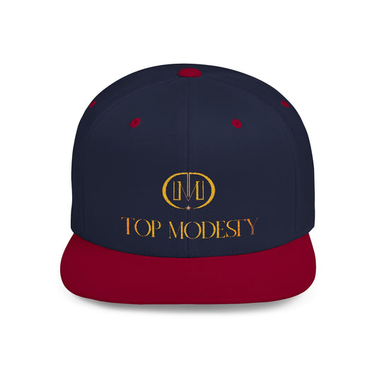 Top Modesty Flat Bill Snapback