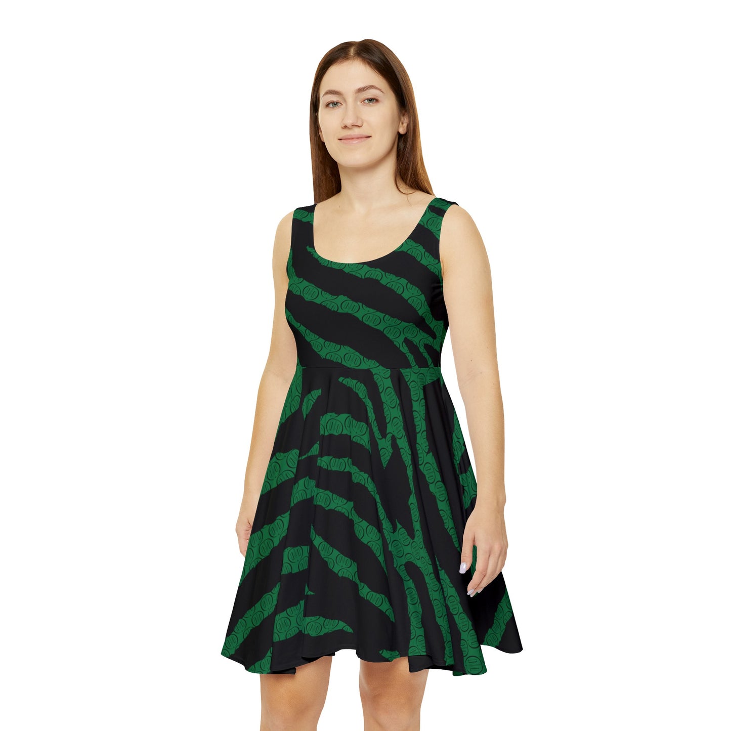 Top Modesty Bea Women's Skater Dress (Green)