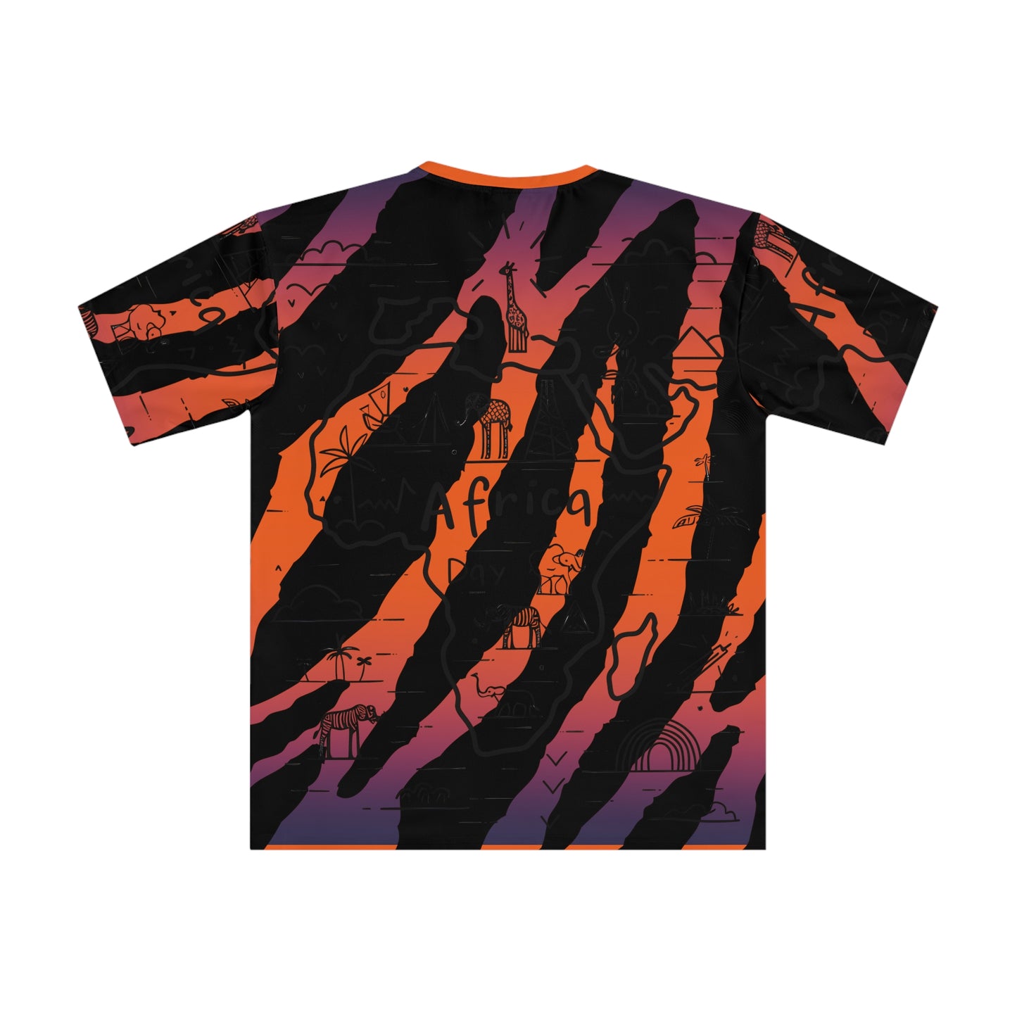 Top Modesty Men's Africa Day T-shirt-Orange