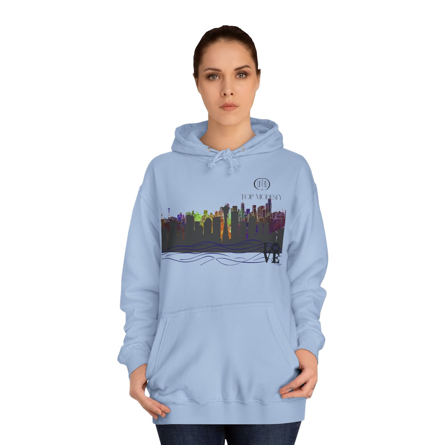 Top Modesty Rain City “Seattle” College Hoodie