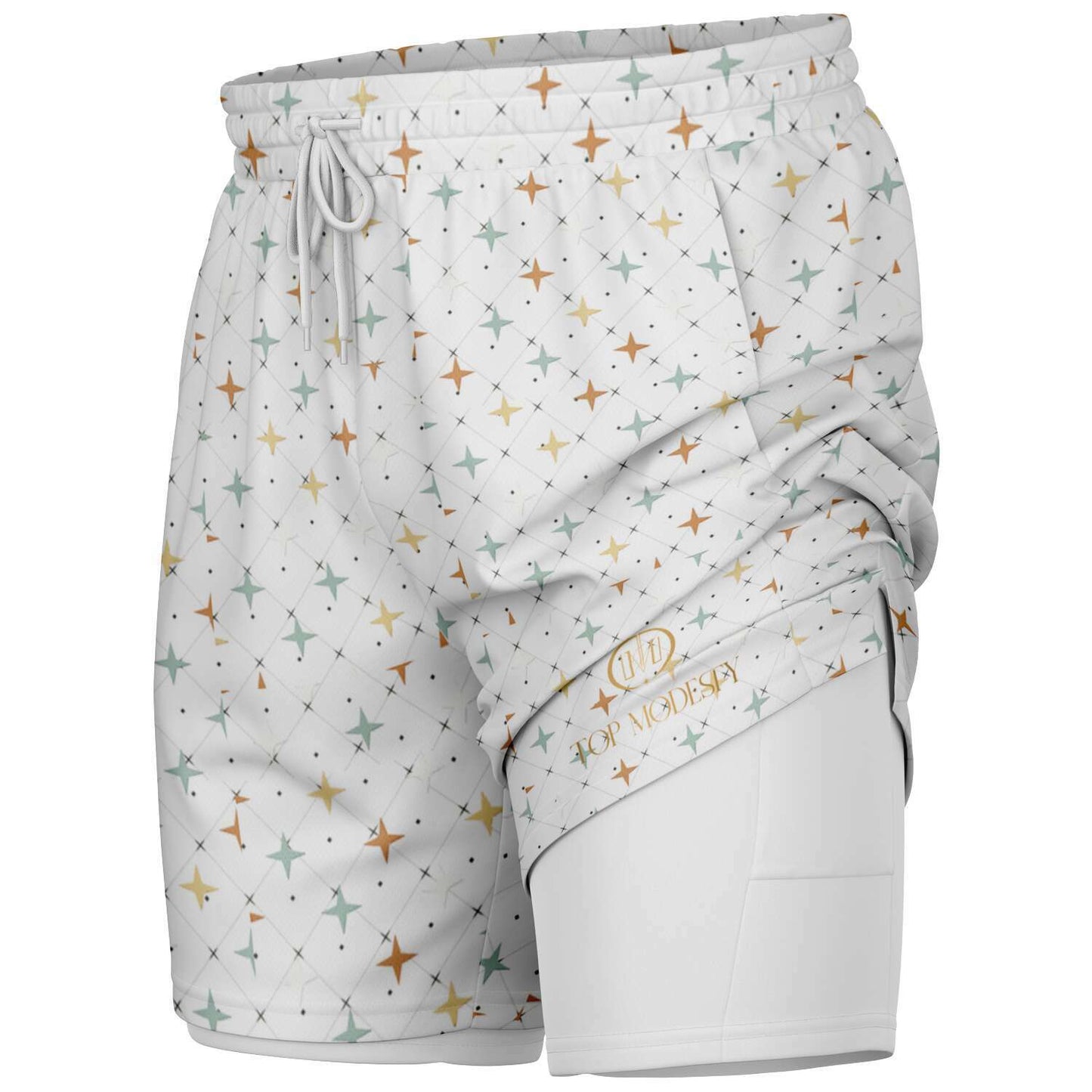 Top Modesty Men's 2-in-1 Shorts