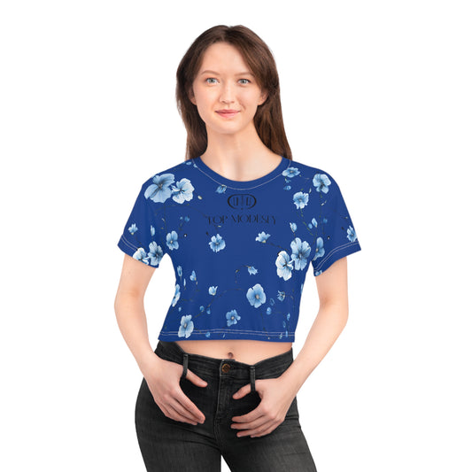 Top Modesty Clásico Crop Tee (Dark blue)