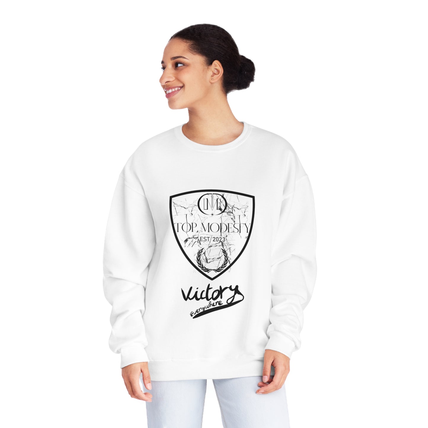 Top Modesty Victory Everywhere Unisex NuBlend® Crewneck Sweatshirt