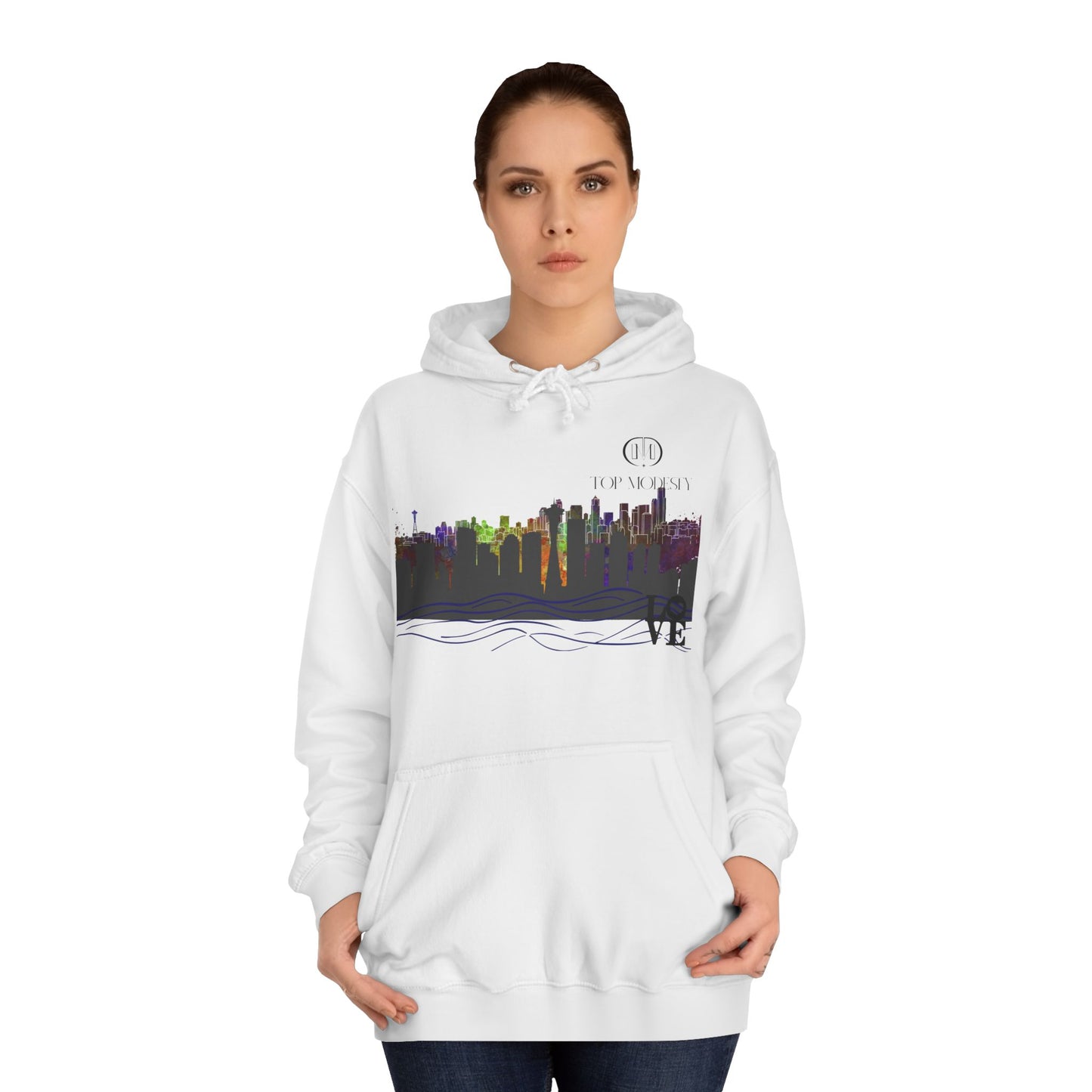 Top Modesty Rain City “Seattle” College Hoodie