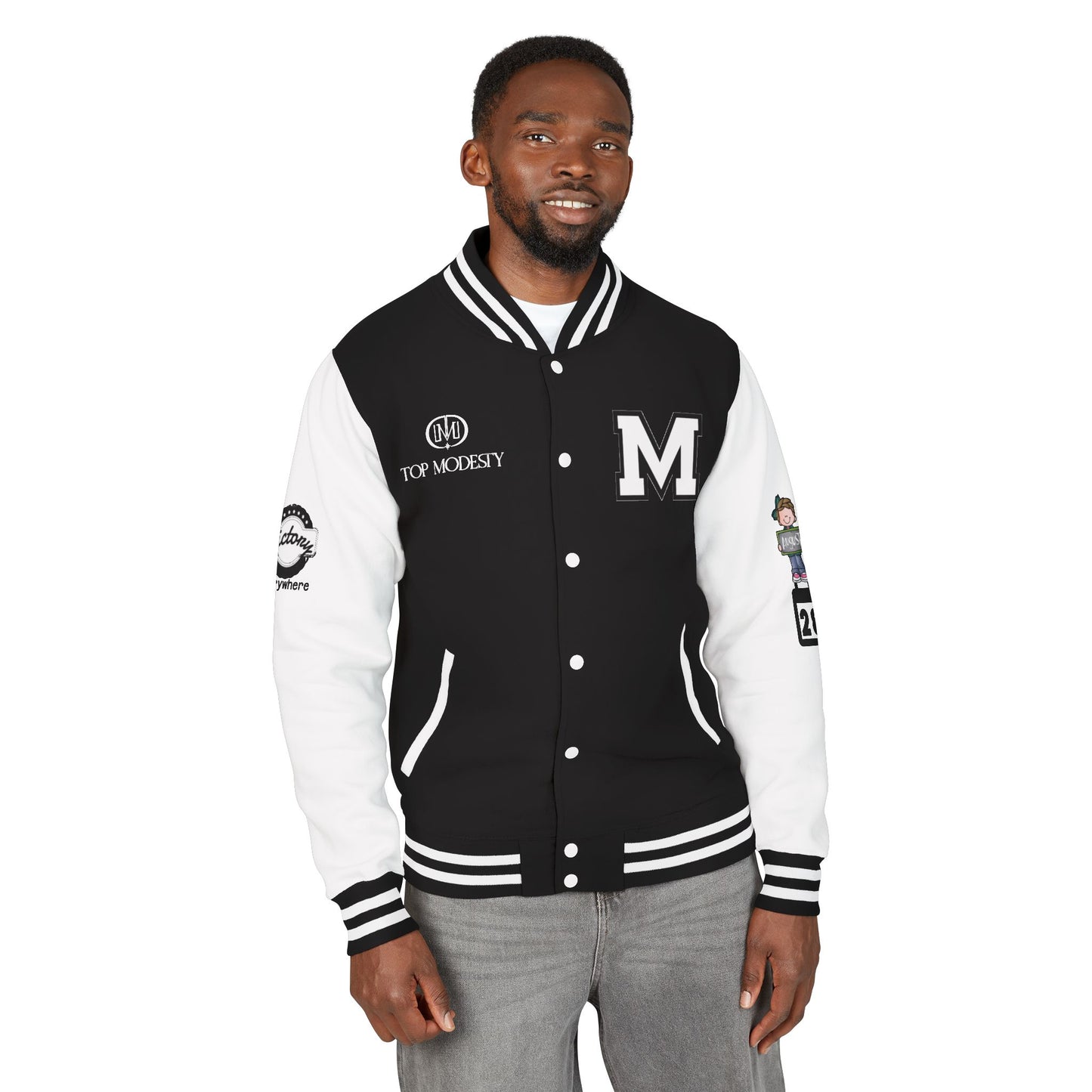 Top Modesty  Trendy Unisex Heavyweight Letterman Jacket -