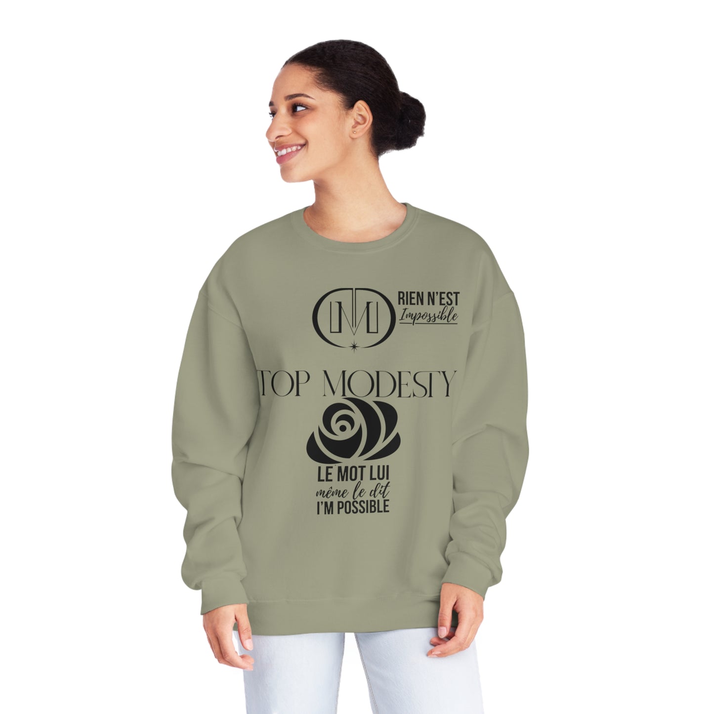 Top Modesty I’m Possible Unisex NuBlend® Crewneck Sweatshirt