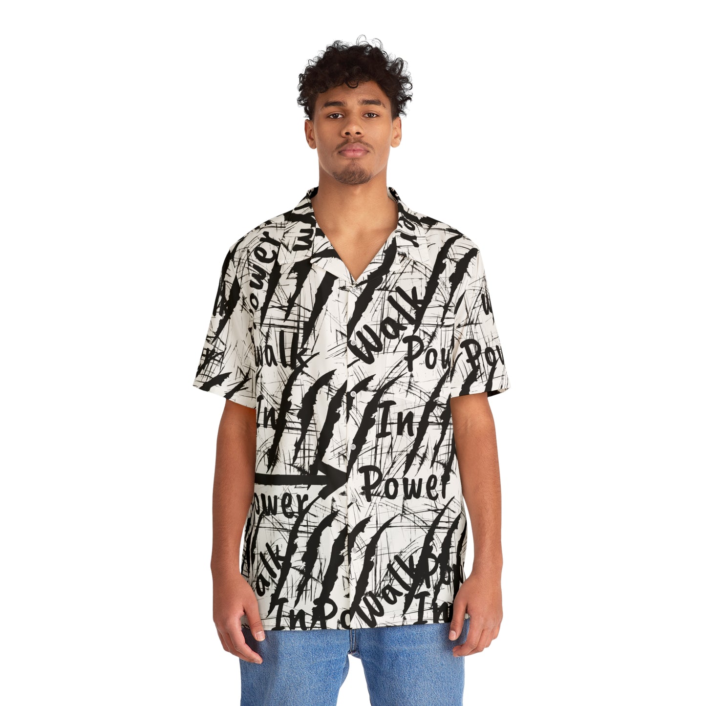 Top Modesty W.I.P(Walk In Power) Men's Hawaiian Shirt