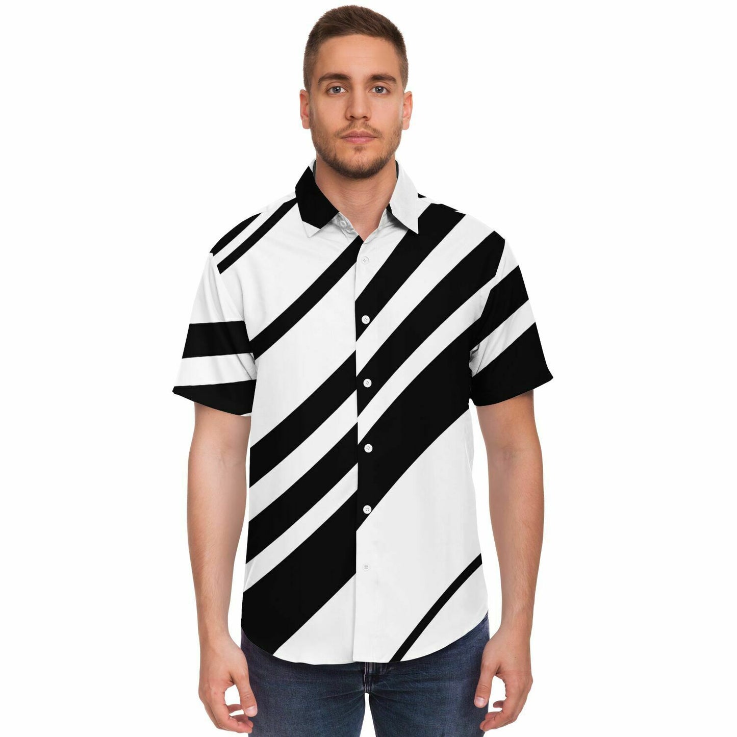 Top Modesty Martino Short Sleeve Button Down Shirt