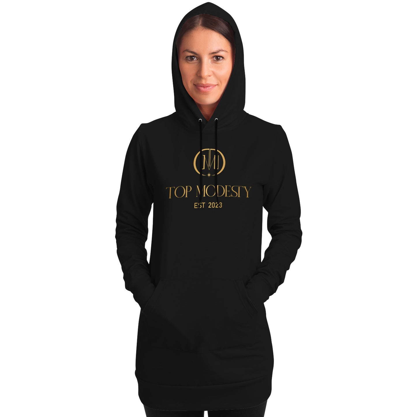 Top Modesty WL  Collection Fashion Longline Hoodie - Women Collection