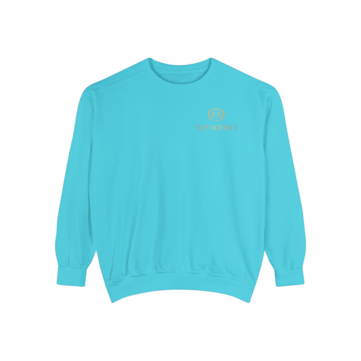 Top Modesty Tag Logo Unisex Garment-Dyed Sweatshirt