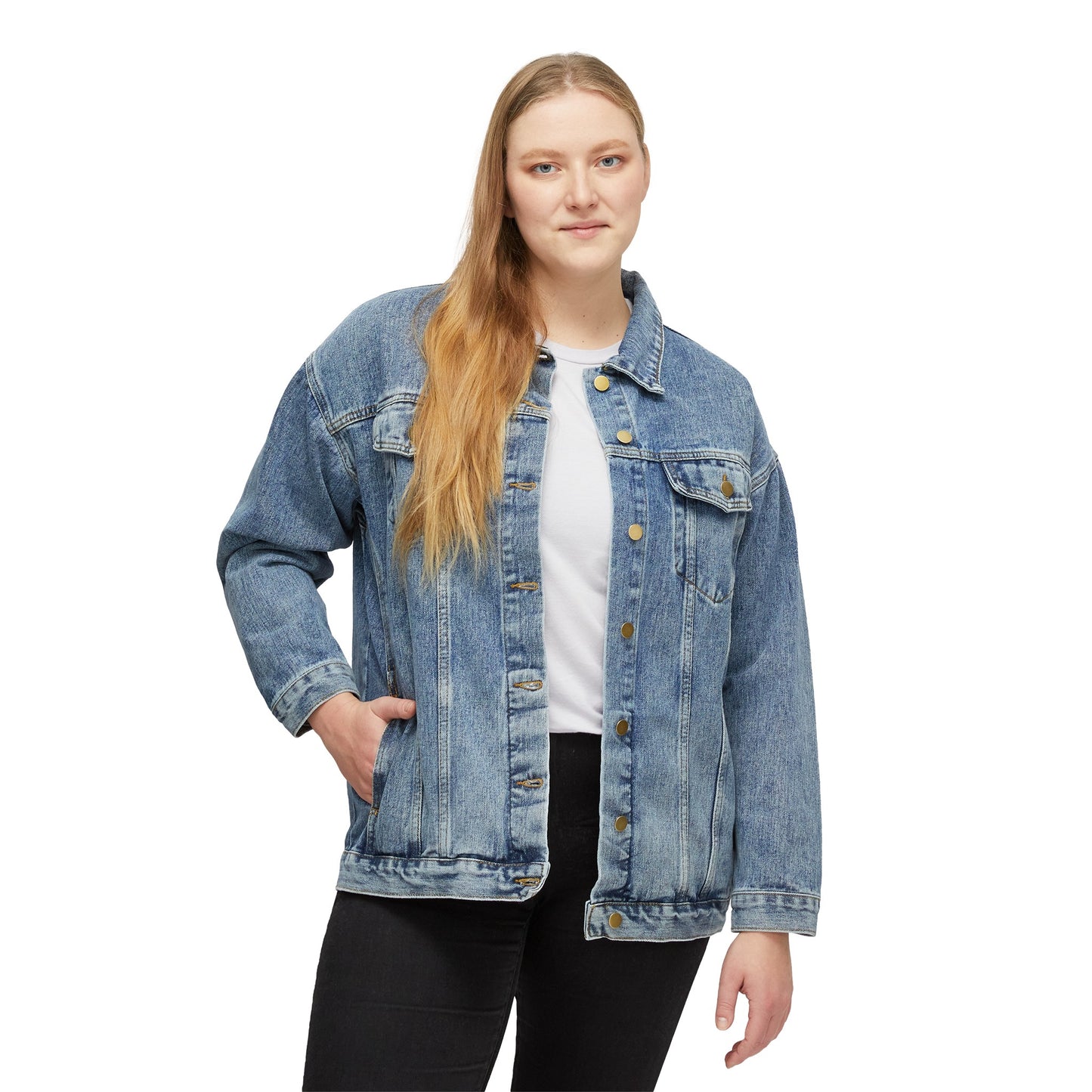 Top Modesty Women's Overflow Denim Jacket