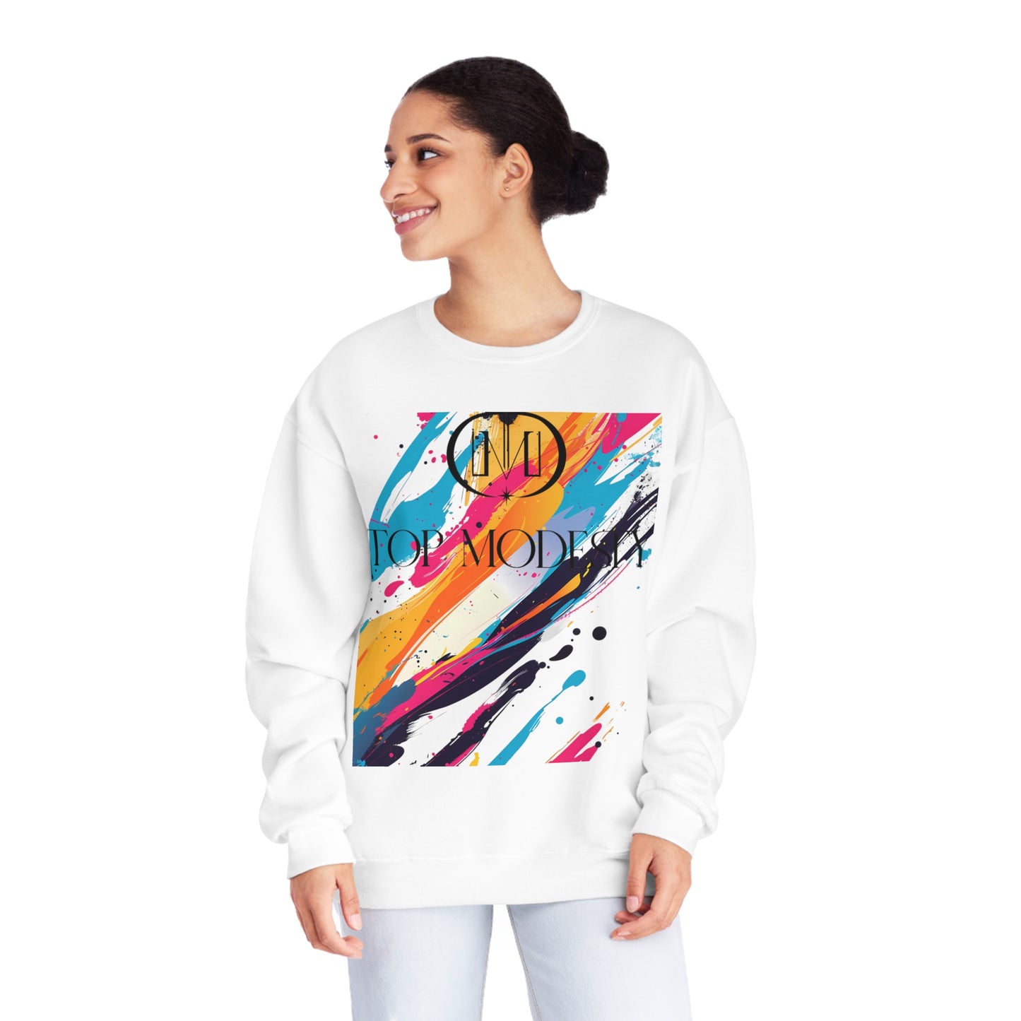 Top Modesty Spotlight Unisex Crewneck Sweatshirt