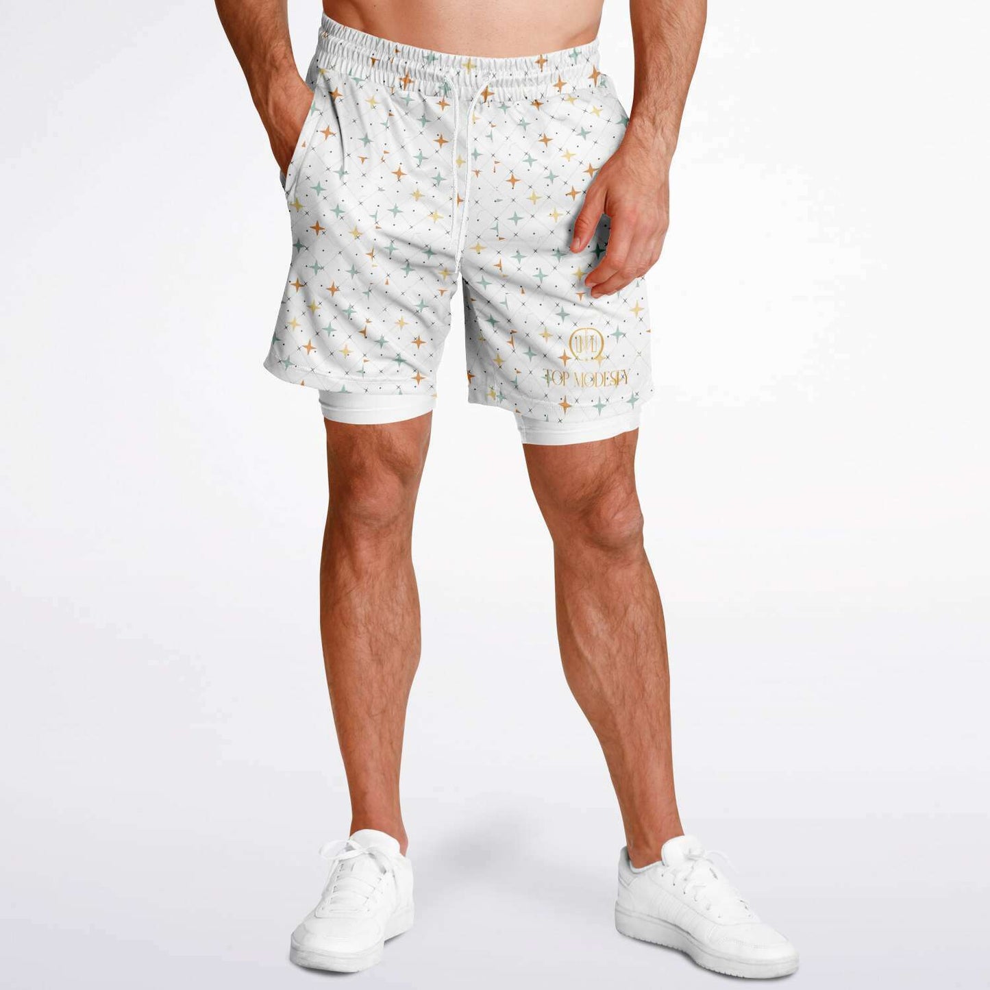 Top Modesty Men's 2-in-1 Shorts