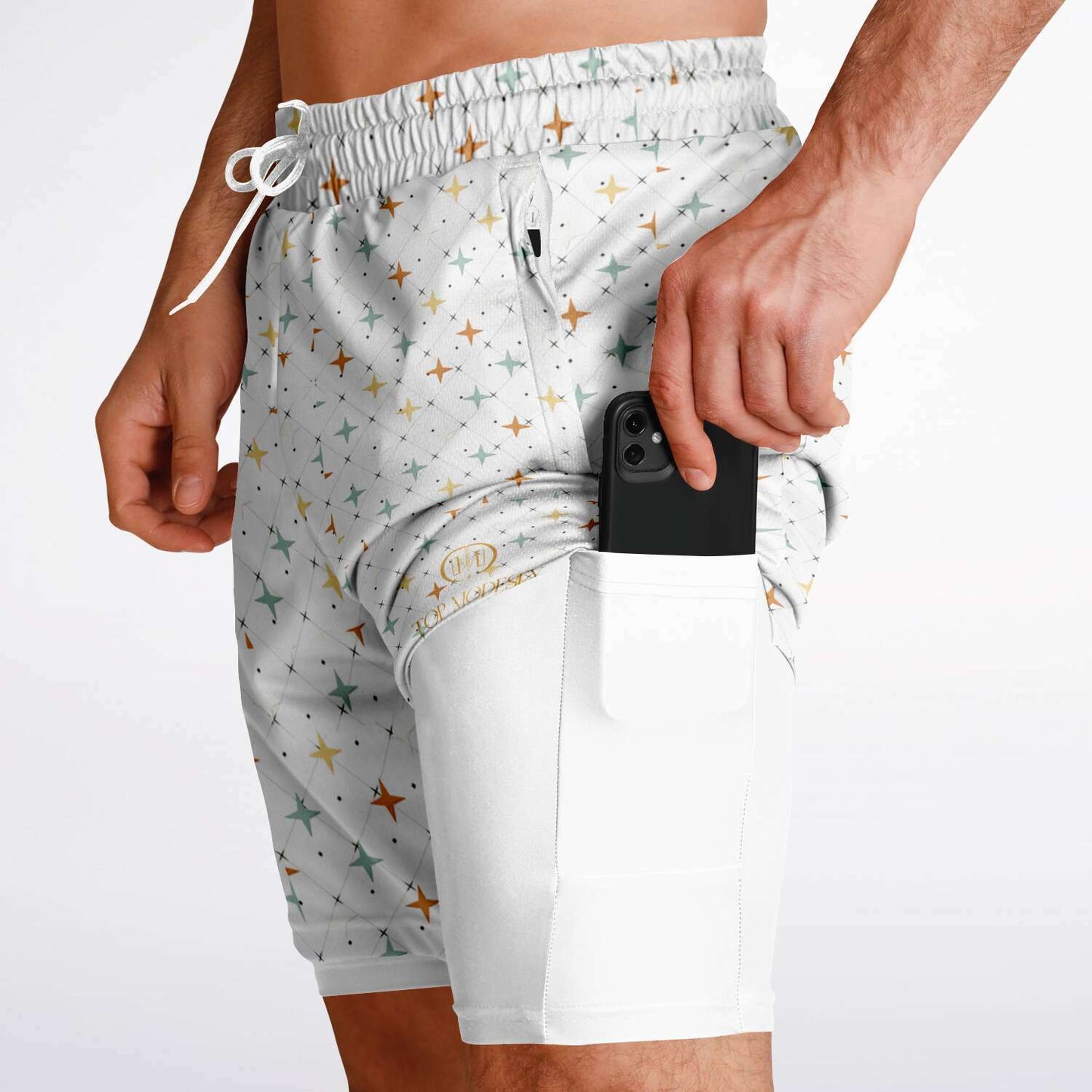 Top Modesty Men's 2-in-1 Shorts