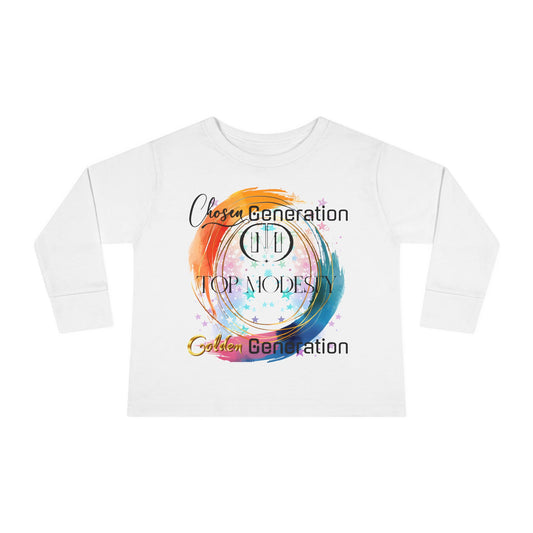 Top Modesty Chosen Golden Generation Toddler Long Sleeve Tee