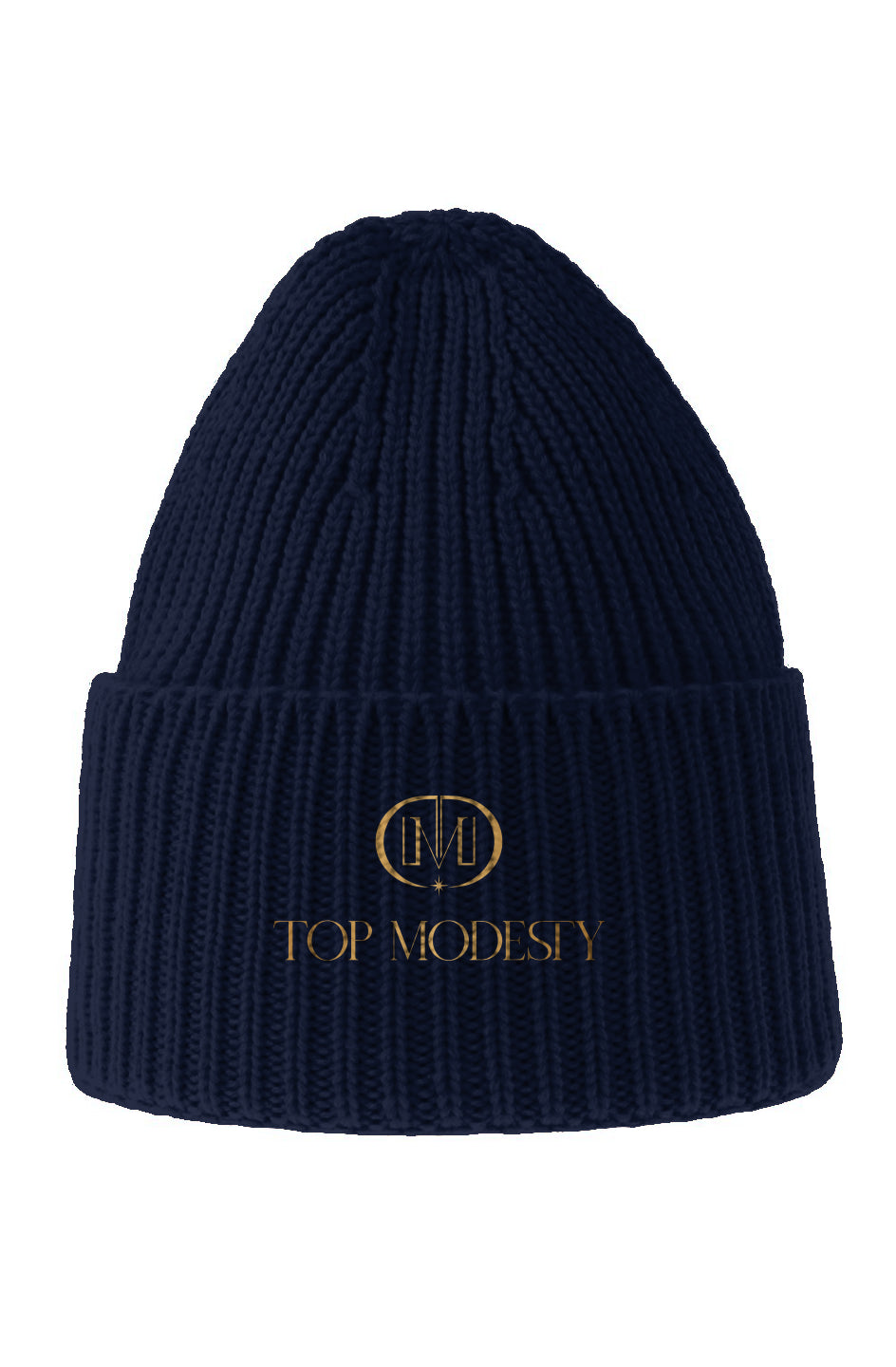 Top Modesty Sustainable Chunky Rib Knit Beanie