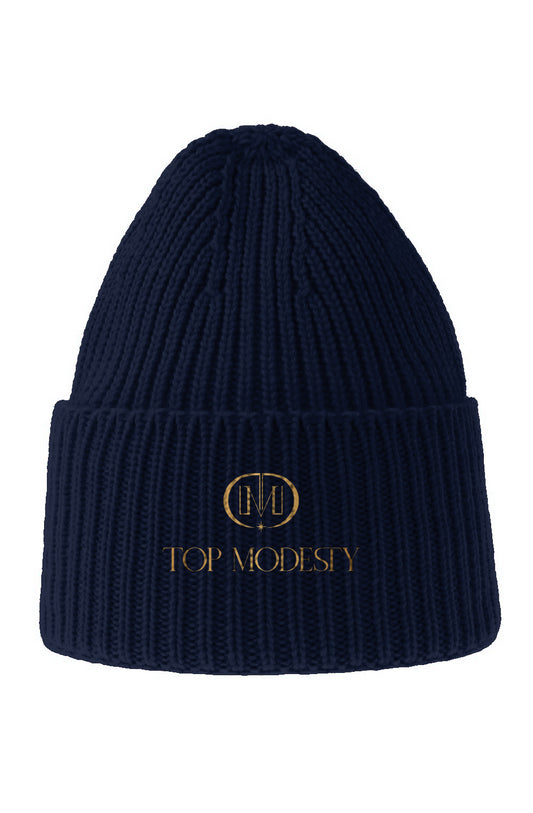 Top Modesty Sustainable Chunky Rib Knit Beanie