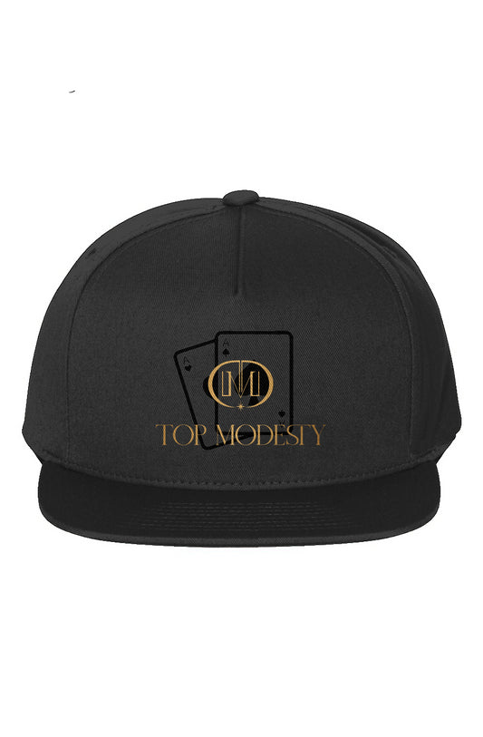 Top Modesty 5-Panel Cotton Twill Snapback Cap