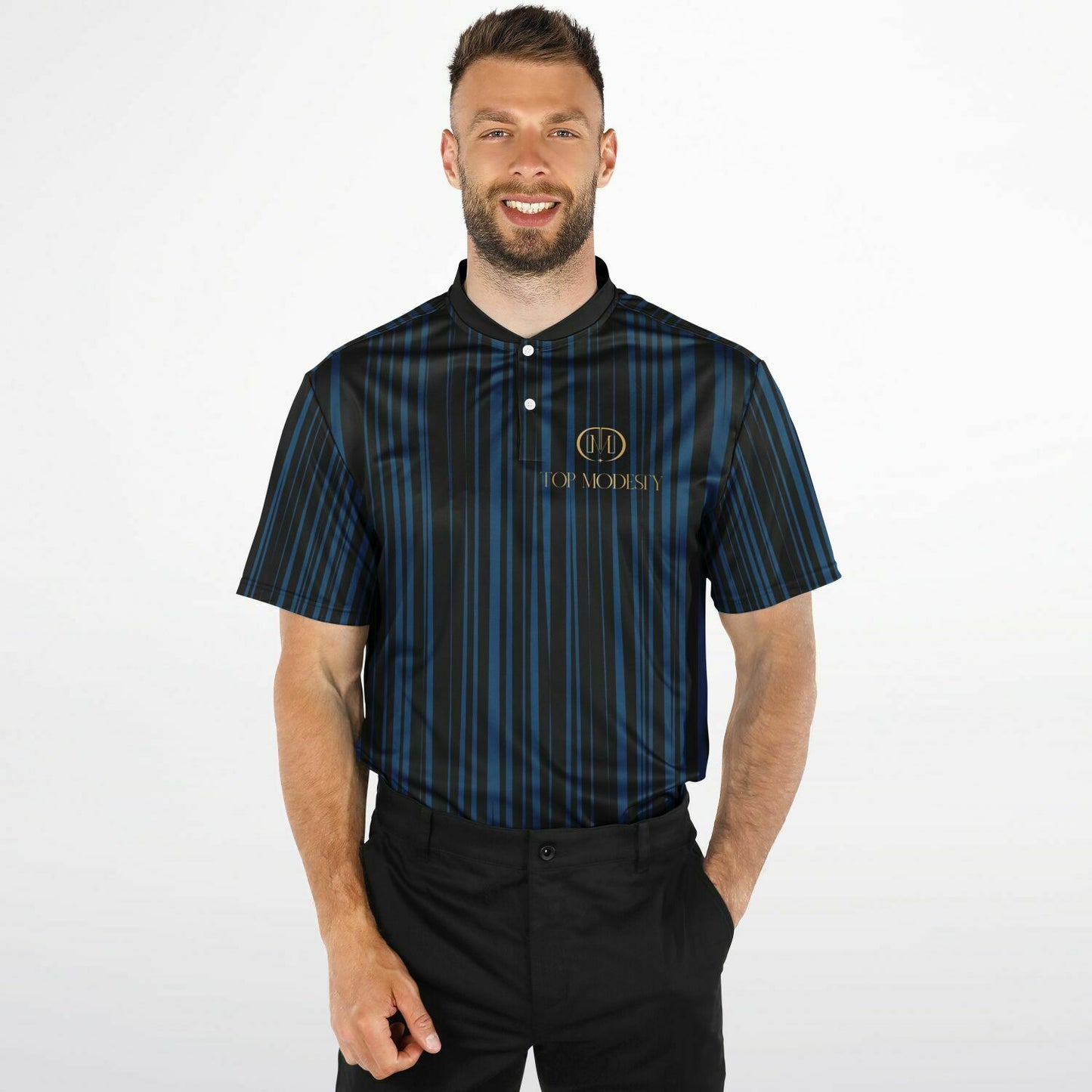 Top Modesty Italian Blade Collar Polo Shirt