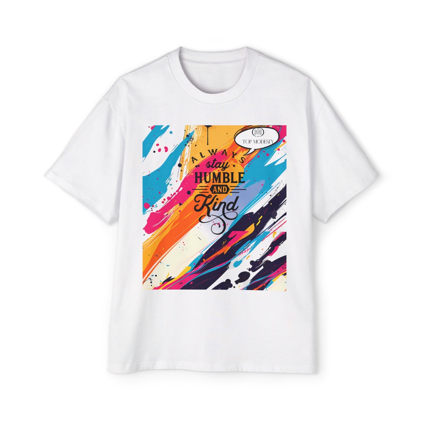 Top Modesty A.S.H (Always Stay Humble) Men's Heavy Oversized Tee