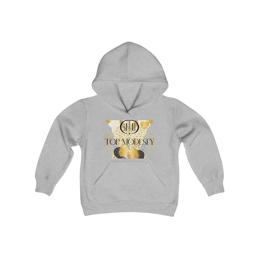 Top Modesty Heart of Gold Youth Heavy Blend Hooded Sweatshirt