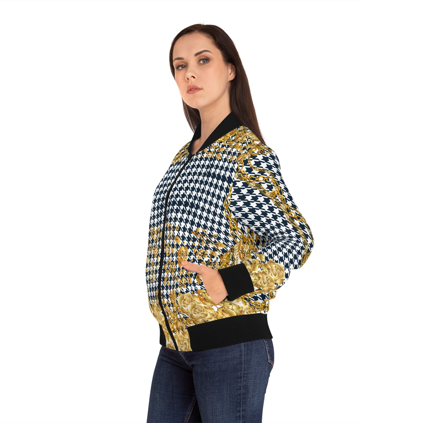 Top Modesty Women's E.L.L.E.G.A.C.Y Bomber Jacket