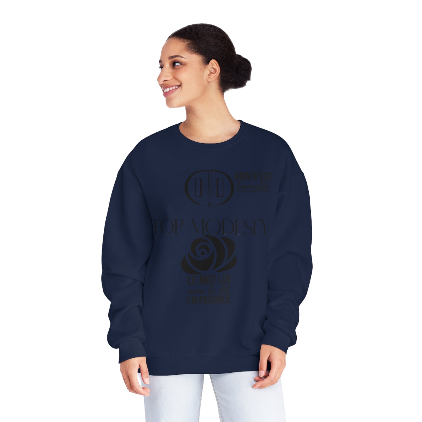 Top Modesty I’m Possible Unisex NuBlend® Crewneck Sweatshirt