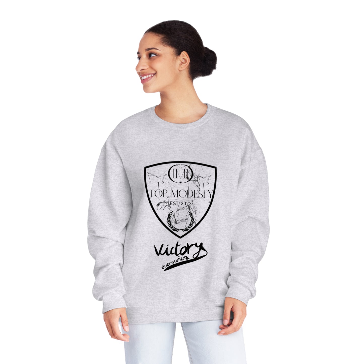 Top Modesty Victory Everywhere Unisex NuBlend® Crewneck Sweatshirt