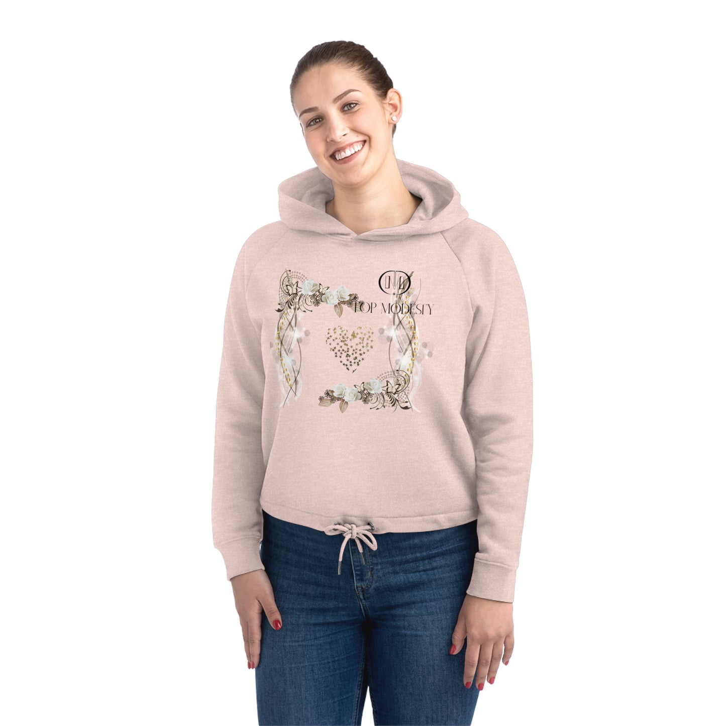 Top Modesty Romantic Women's Bower Cropped Hoodie Sweatshirt