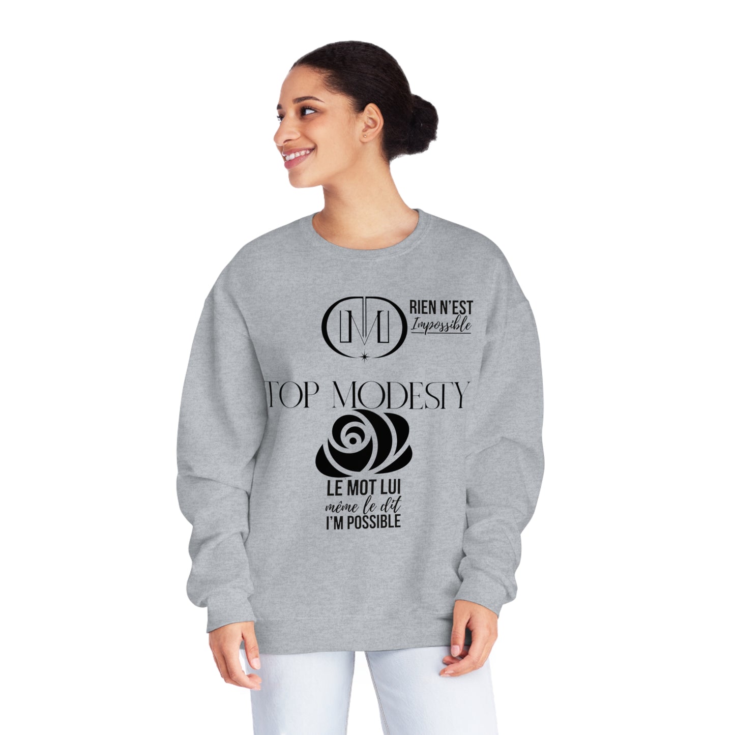 Top Modesty I’m Possible Unisex NuBlend® Crewneck Sweatshirt