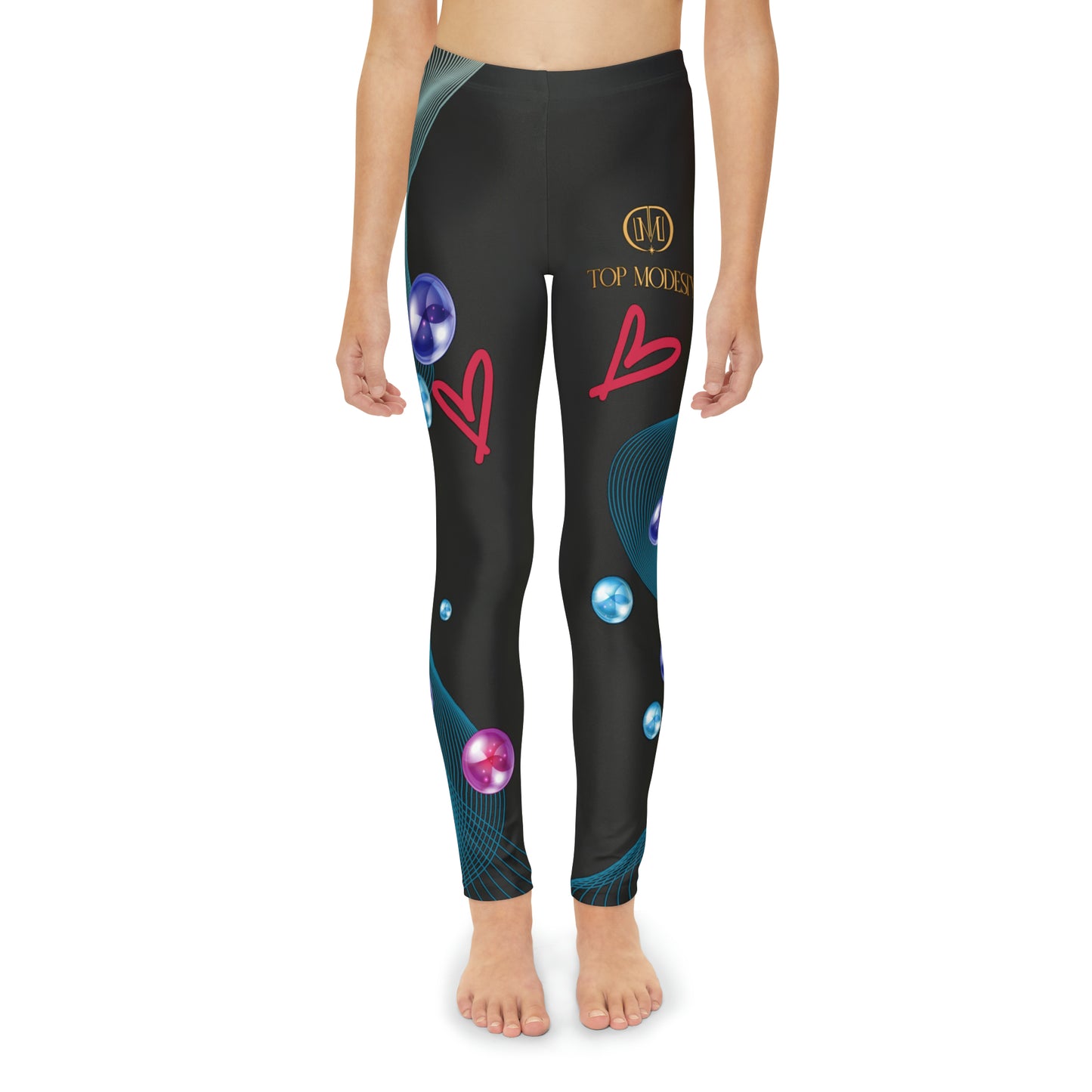 Youth Collection- Top Modesty Mondo Youth Full-Length Leggings (AOP)