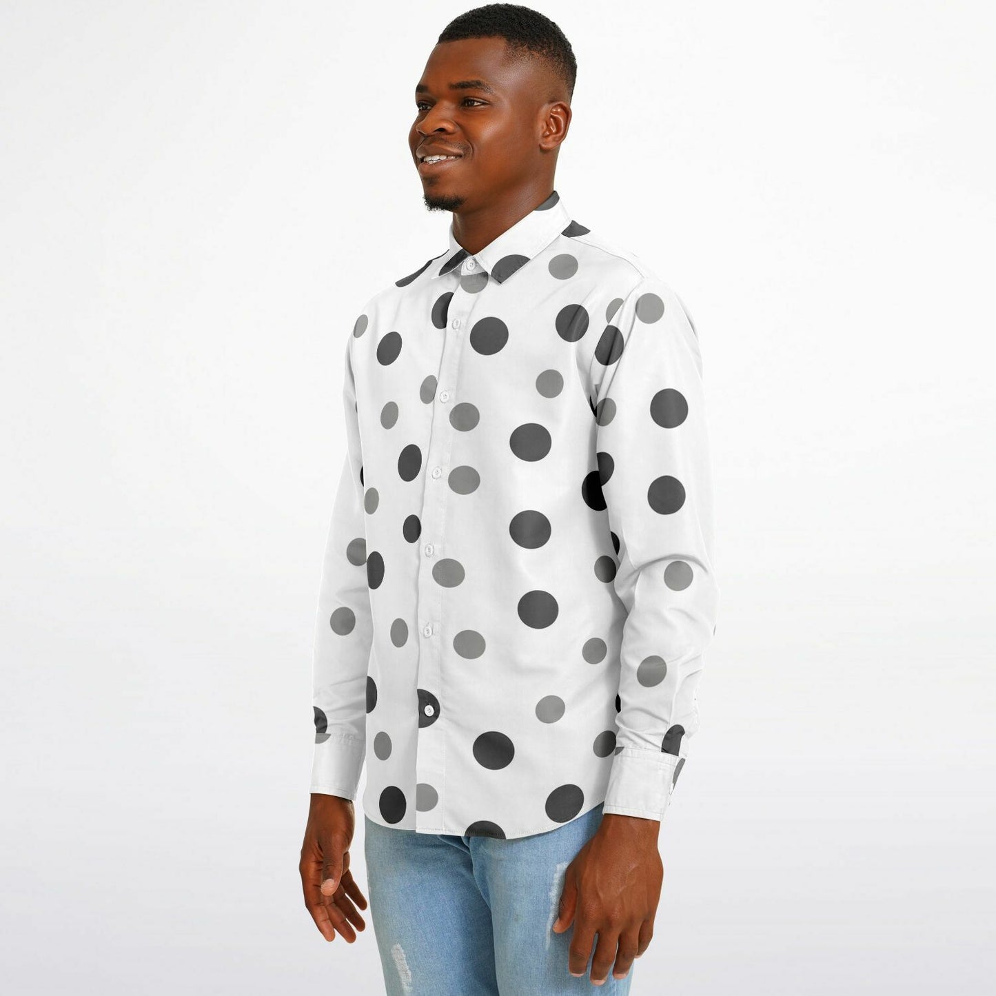 Top Modesty Parisien Long Sleeve Button Down Shirt