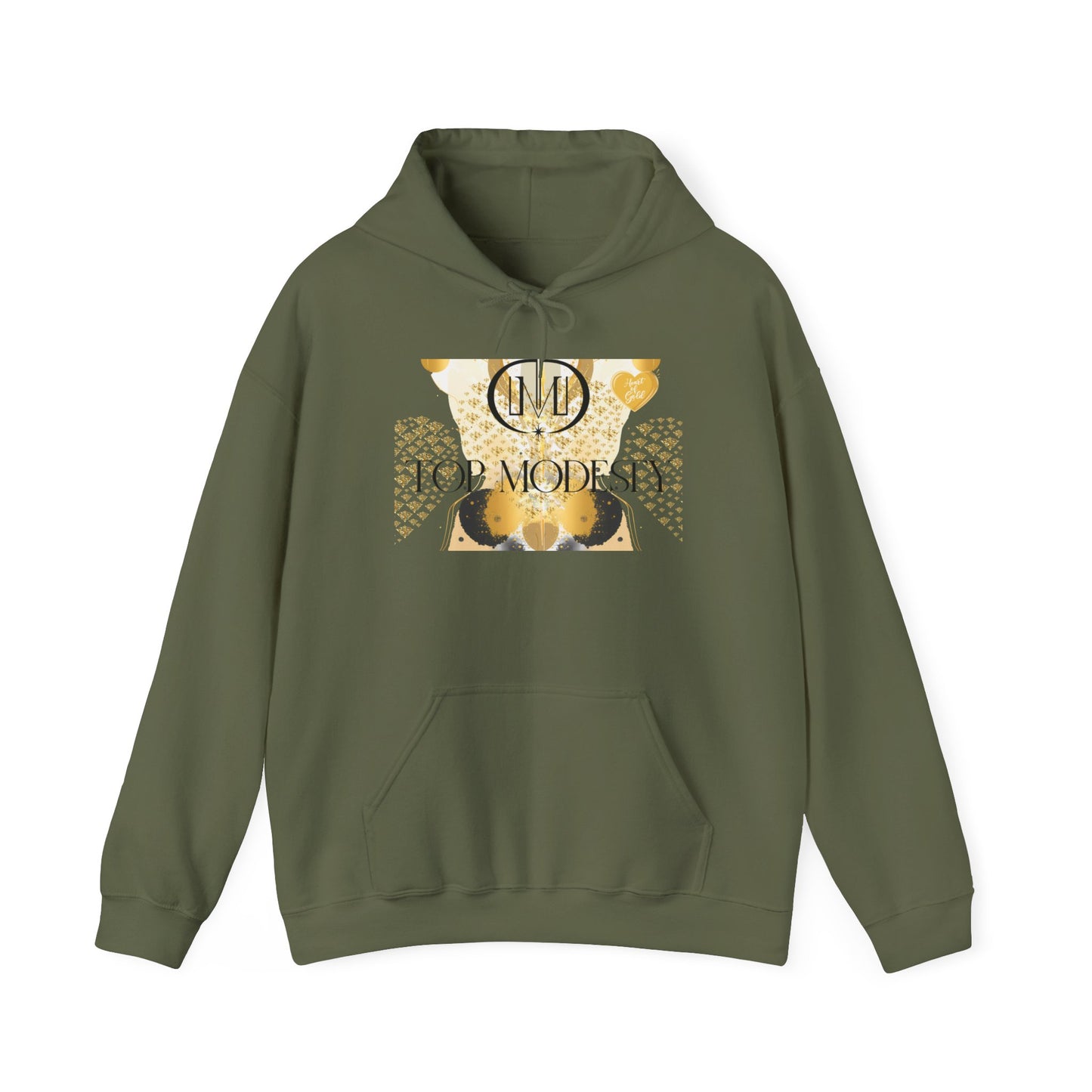 Top Modesty Heart of Gold Unisex Heavy Blend™ Hooded Sweatshirt