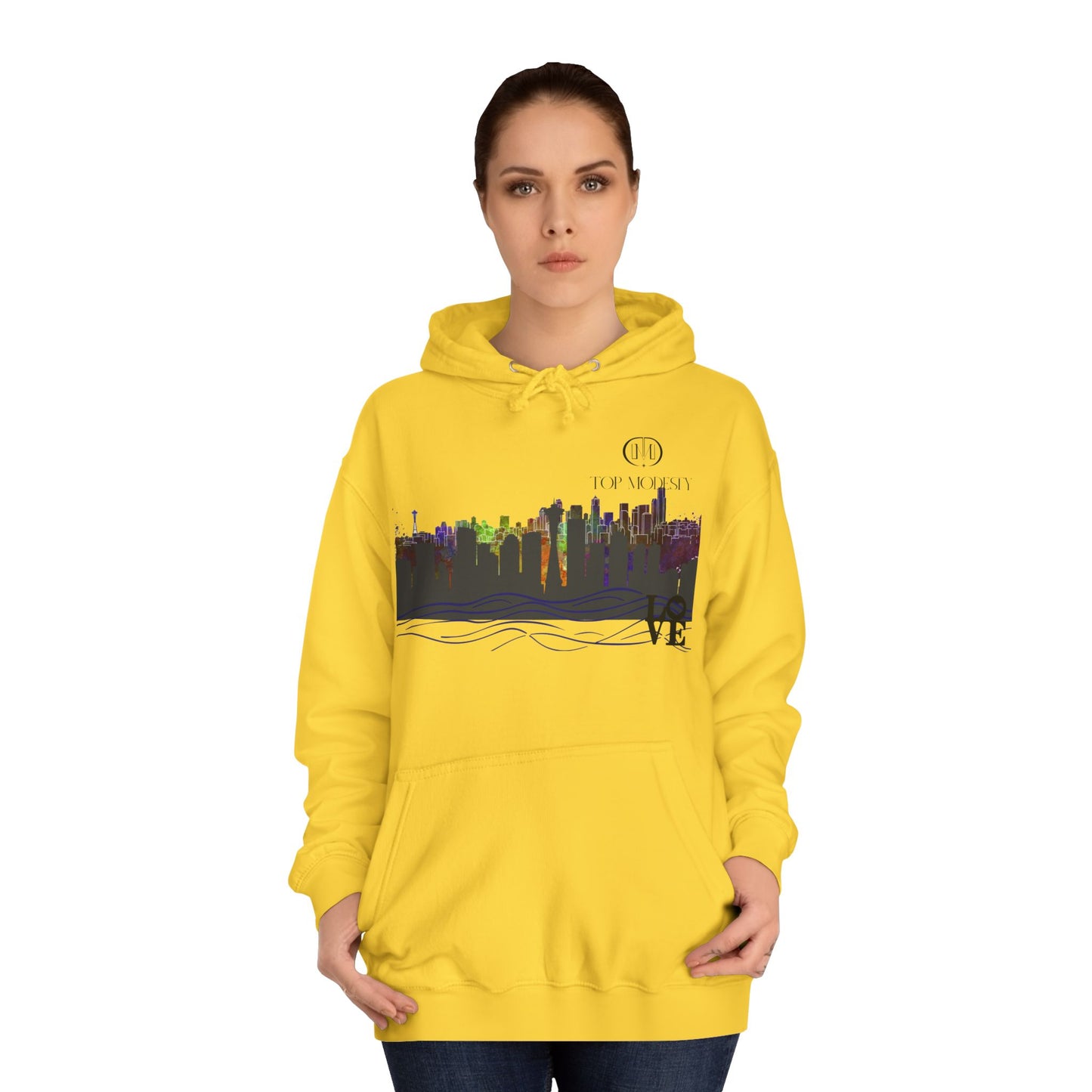 Top Modesty Rain City “Seattle” College Hoodie