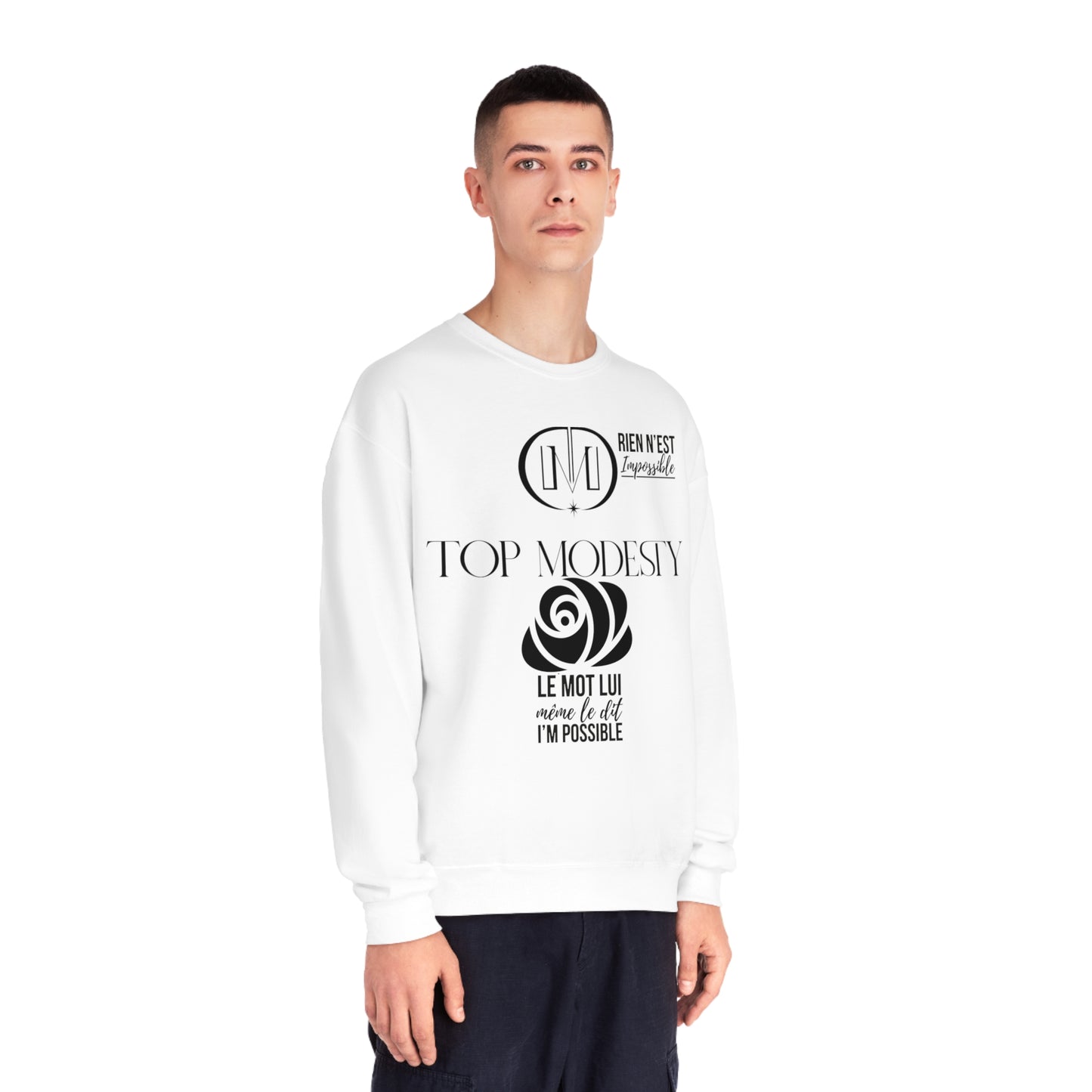 Top Modesty I’m Possible Unisex NuBlend® Crewneck Sweatshirt