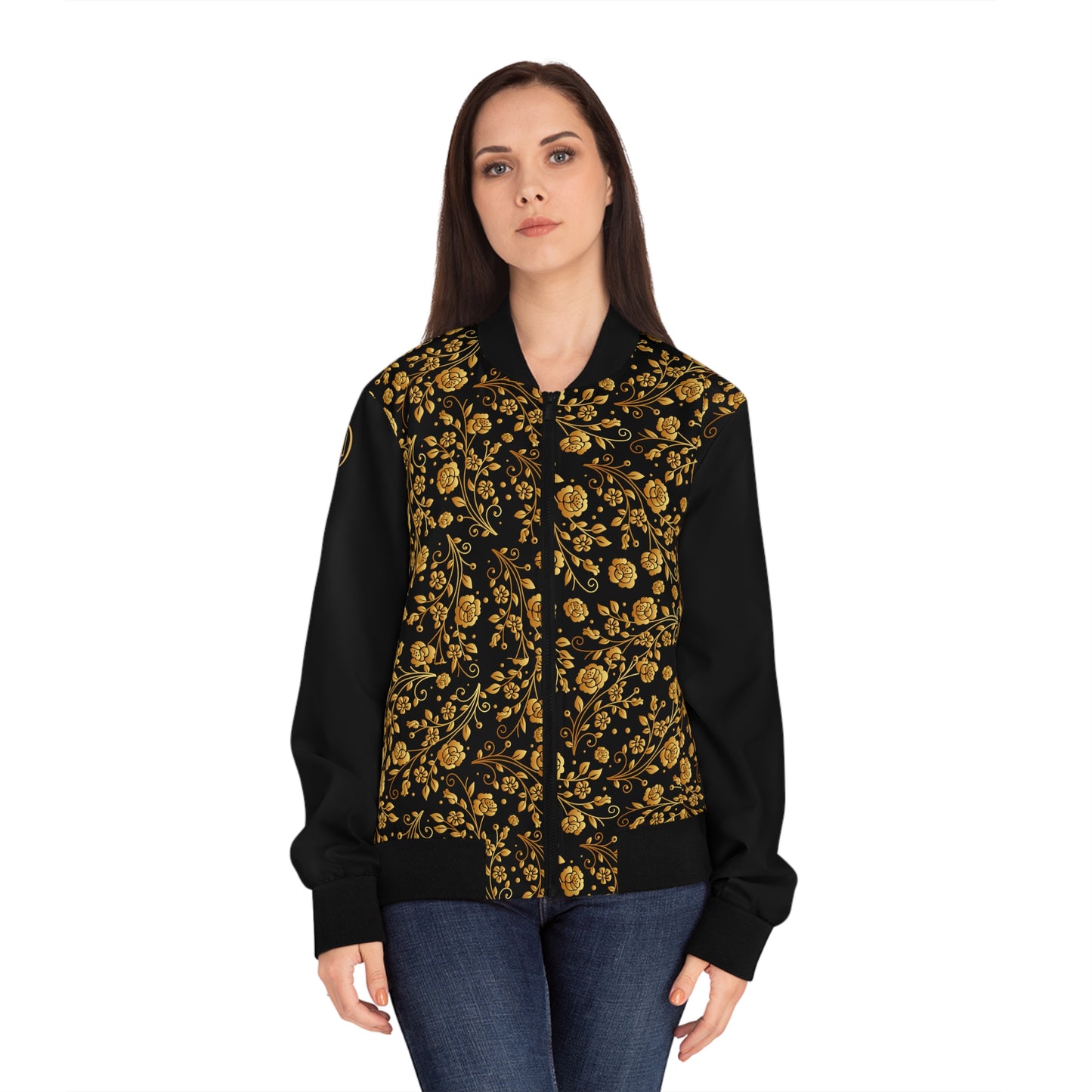 Top Modesty-Golden-Chosen Women's Bomber Jacket