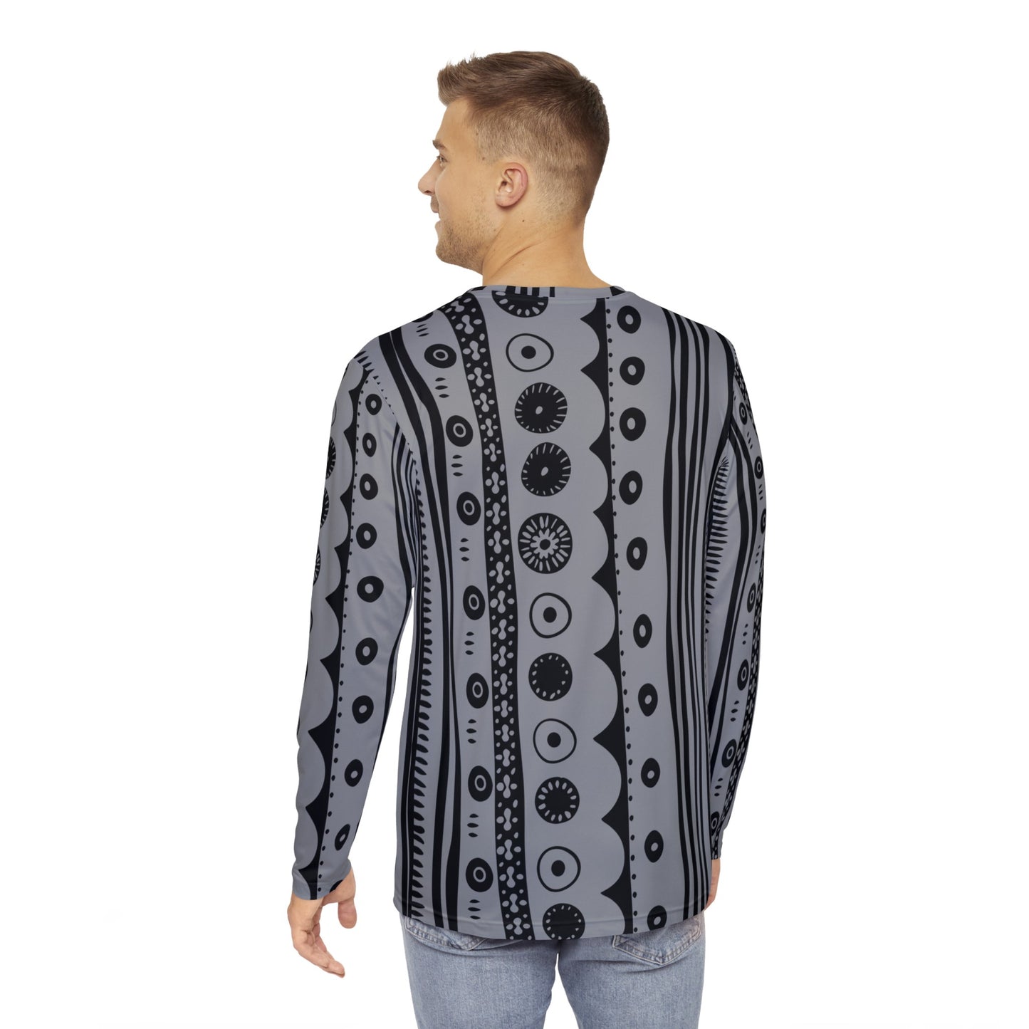 Top Modesty Men's Kenny Long Sleeve Shirt (Gray)