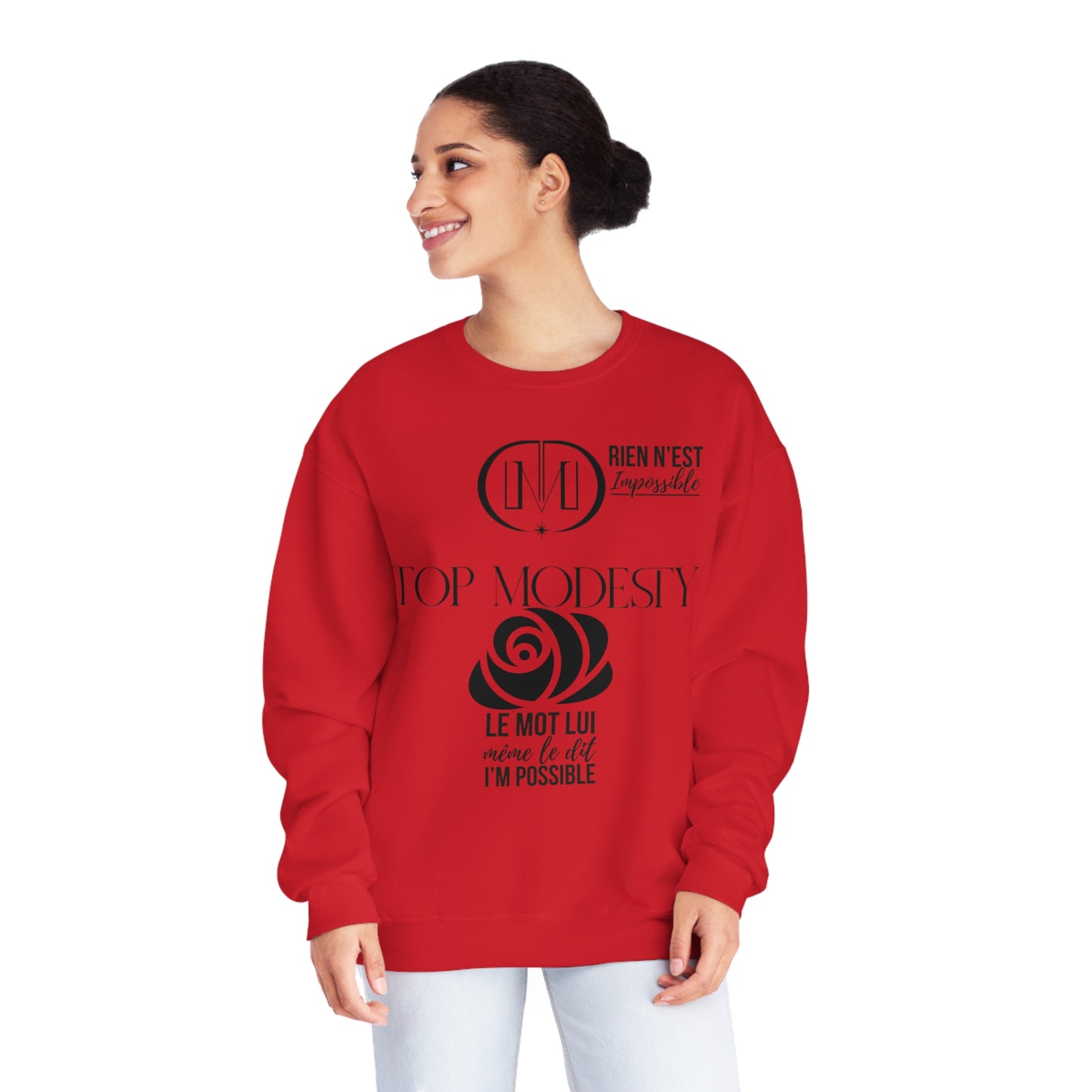 Top Modesty I’m Possible Unisex NuBlend® Crewneck Sweatshirt