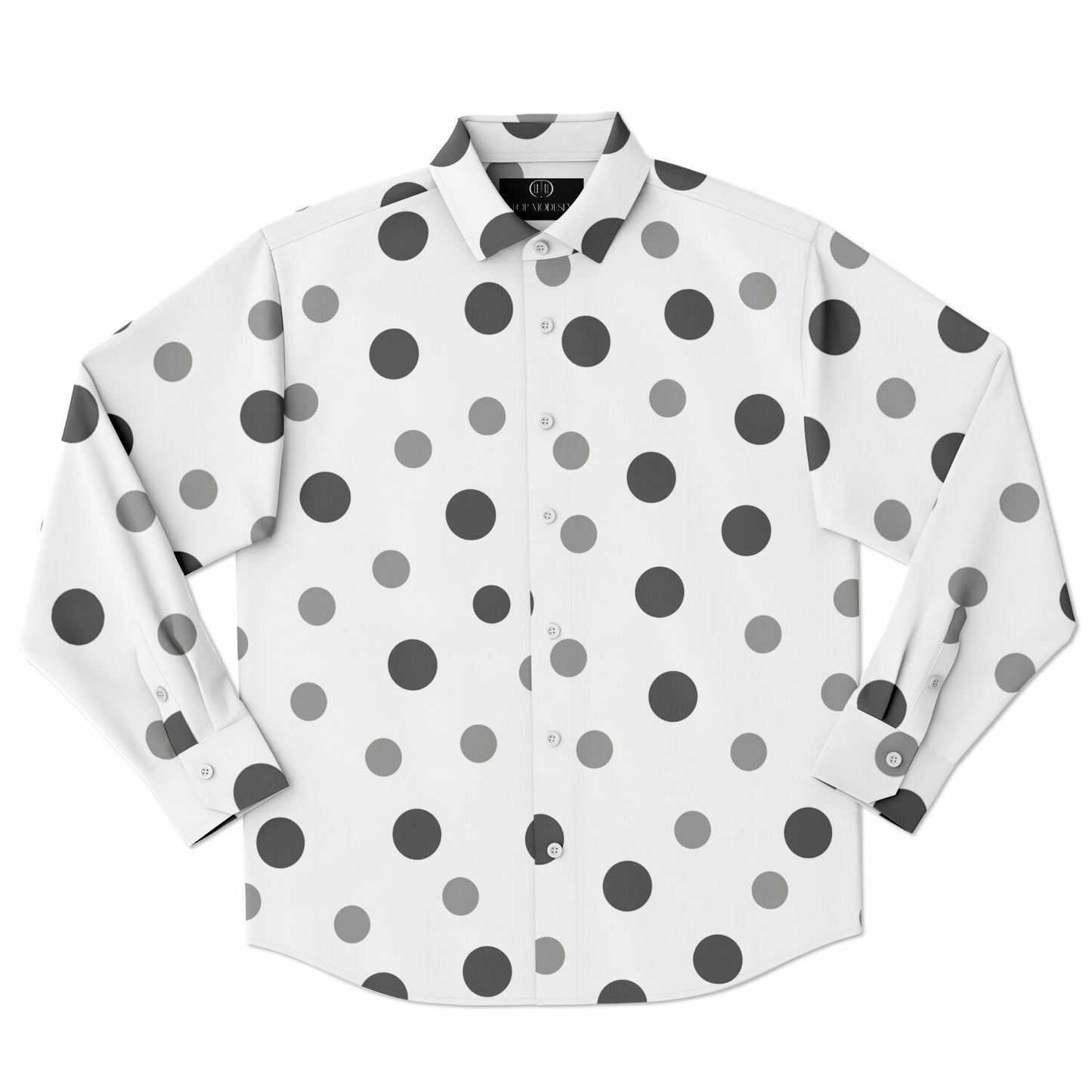 Top Modesty Parisien Long Sleeve Button Down Shirt