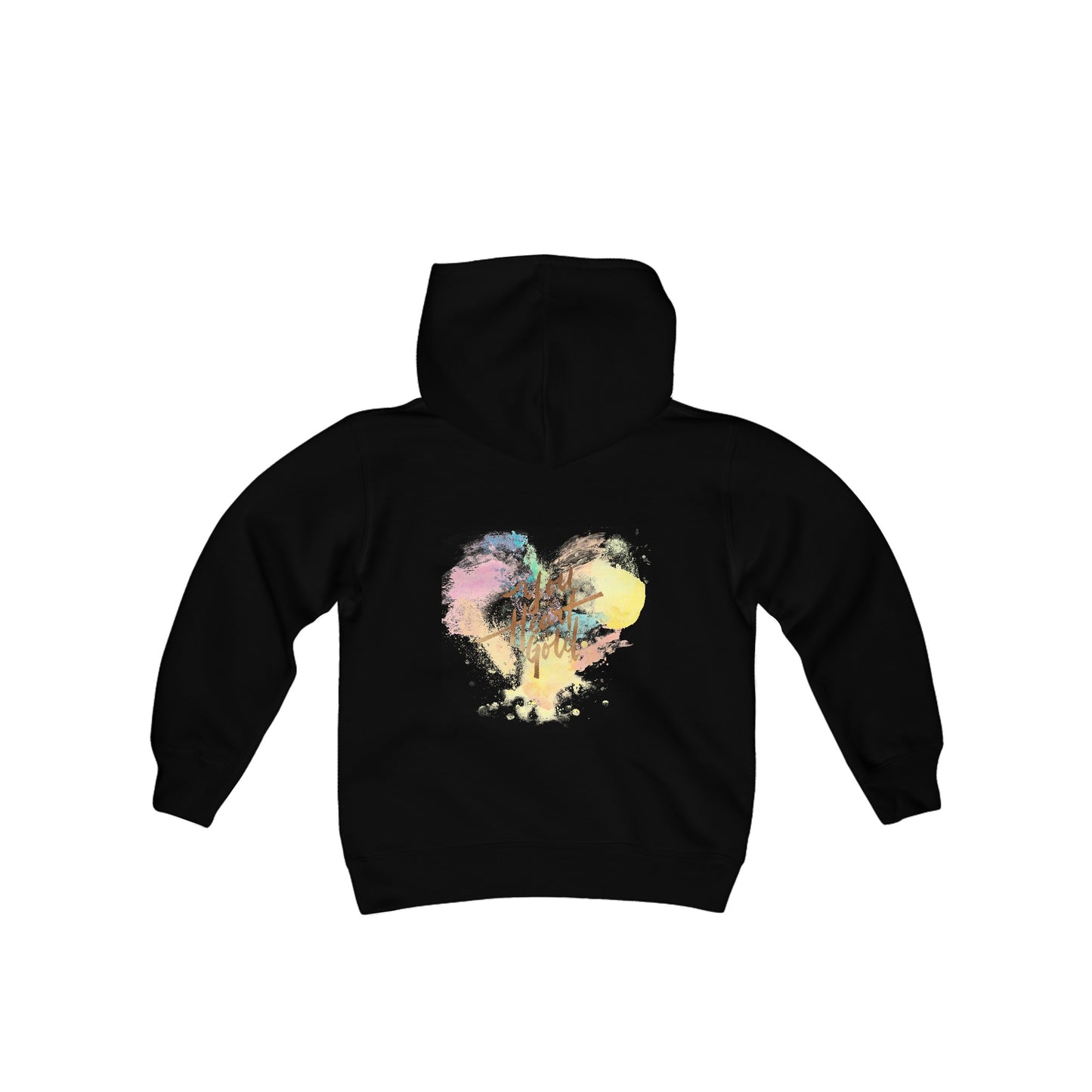 Top Modesty Heart of Gold Youth Heavy Blend Hooded Sweatshirt