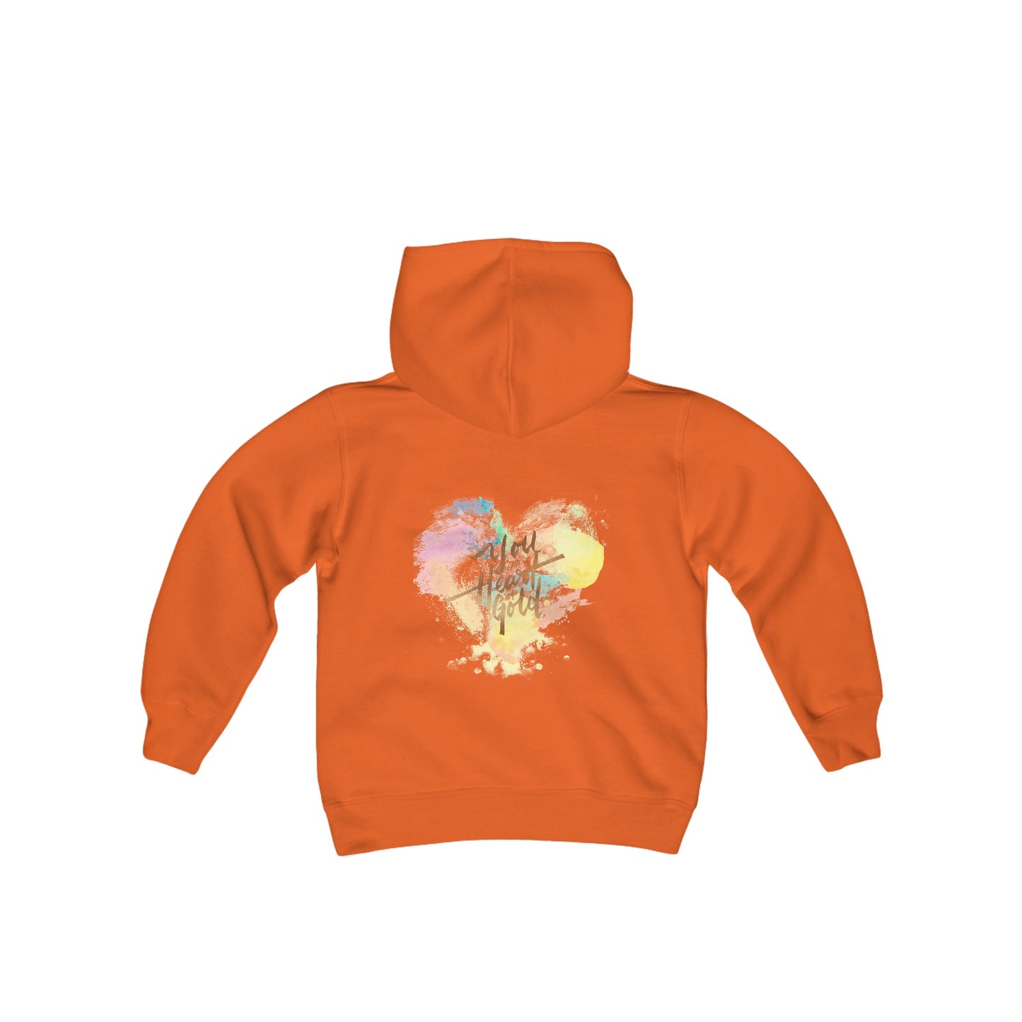 Top Modesty Heart of Gold Youth Heavy Blend Hooded Sweatshirt