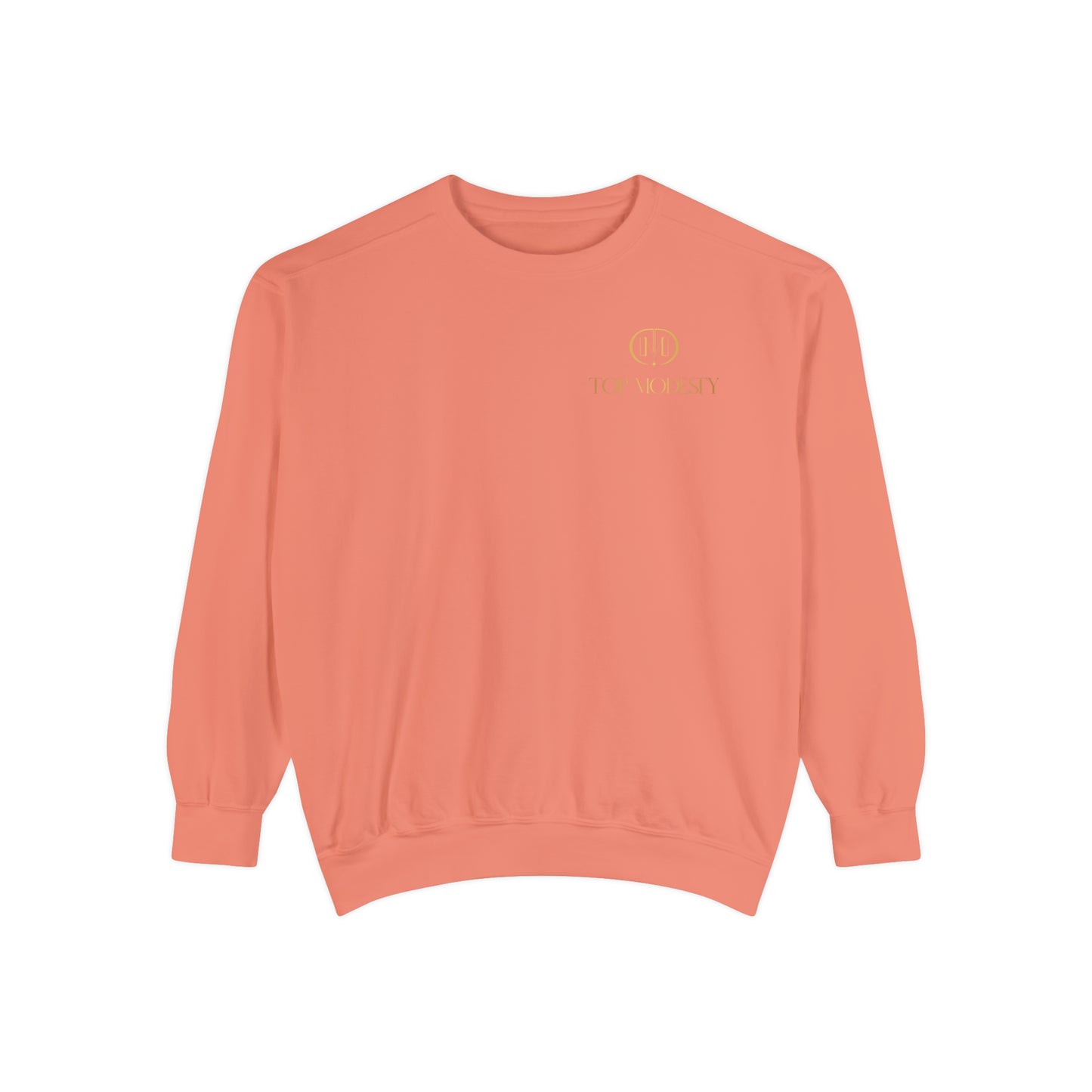 Top Modesty Tag Logo Unisex Garment-Dyed Sweatshirt