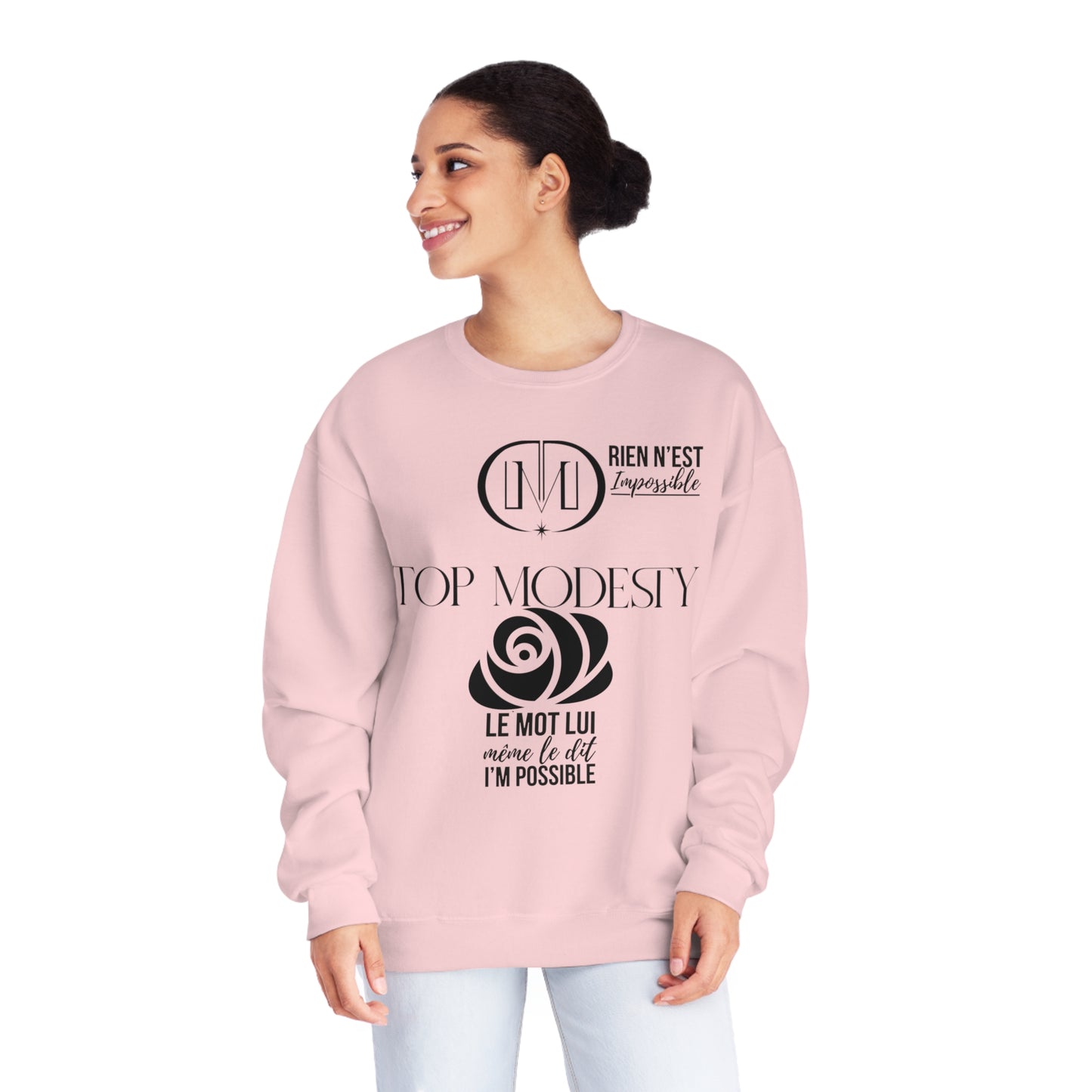 Top Modesty I’m Possible Unisex NuBlend® Crewneck Sweatshirt