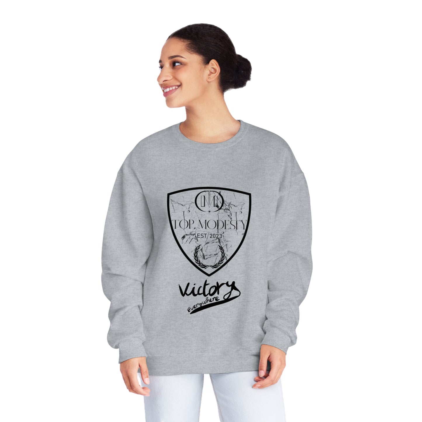 Top Modesty Victory Everywhere Unisex NuBlend® Crewneck Sweatshirt