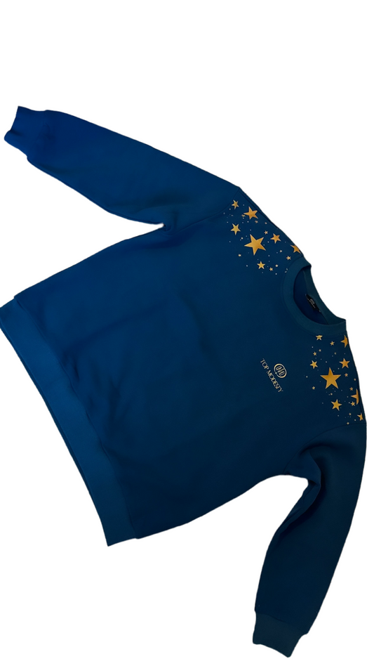 Top Modesty Simply Stars Crewneck Sweater