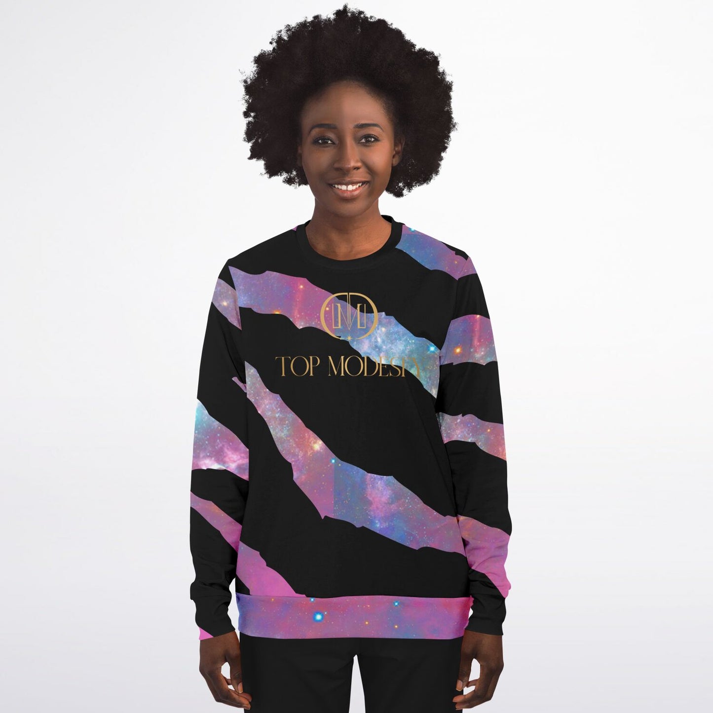 Top Modesty High Standard Fashion Sweatshirt  (Pink)