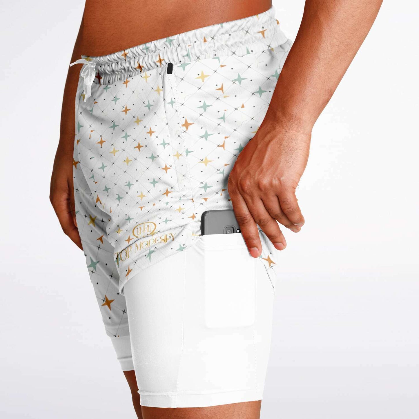 Top Modesty Men's 2-in-1 Shorts