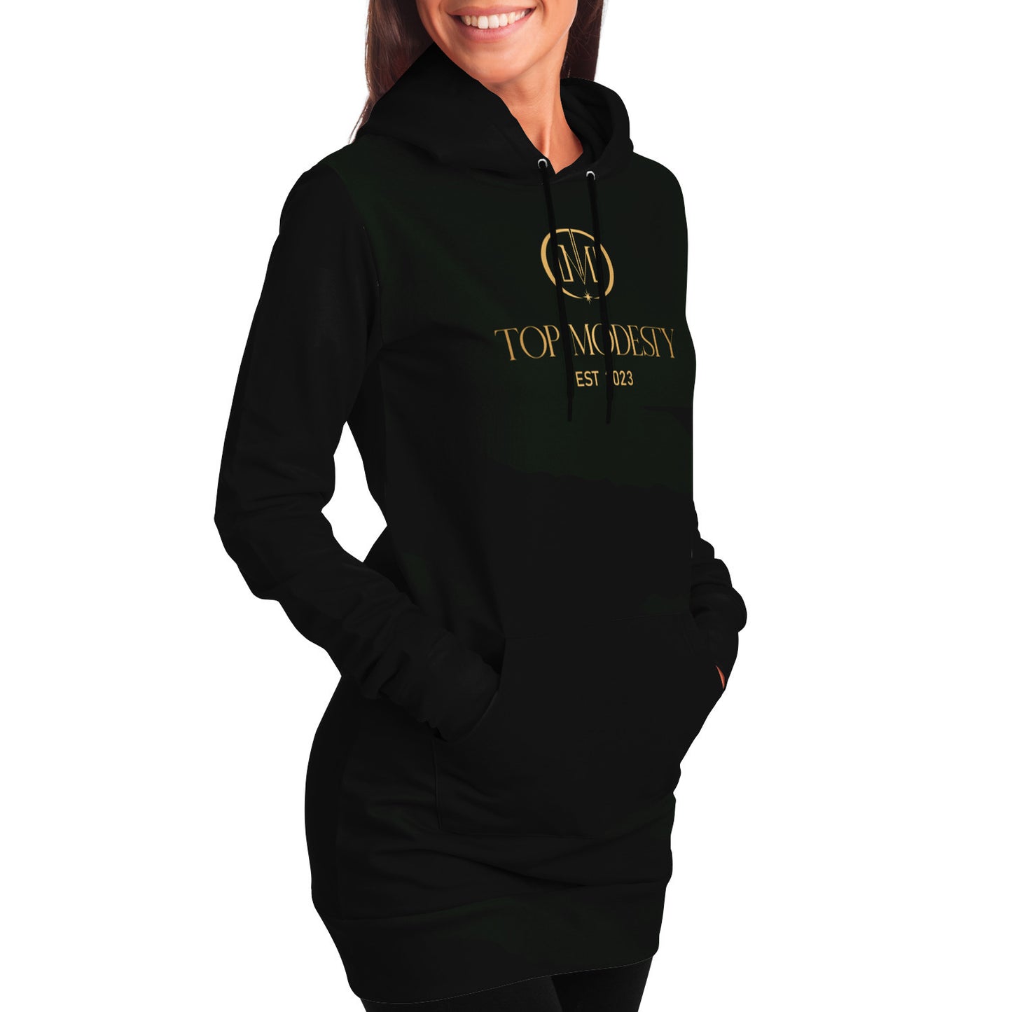 Top Modesty WL  Collection Fashion Longline Hoodie - Women Collection